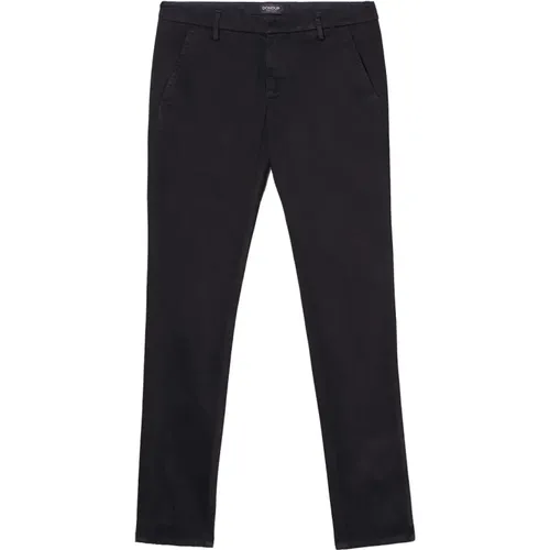 Schwarze Herrenhose,Schwarze Slim Chino Hose - Dondup - Modalova