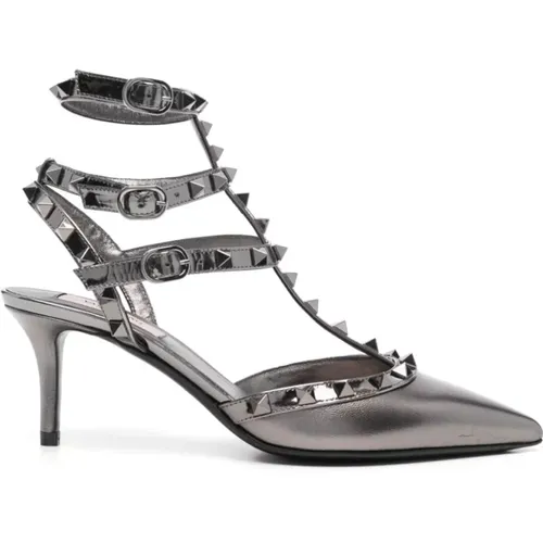 Graue elegante Sandalen für Frauen - Valentino Garavani - Modalova