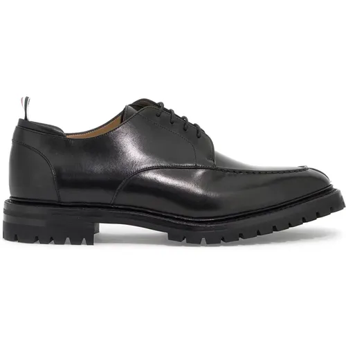 Smooth Leather Derby Apron Stitch Shoes , male, Sizes: 6 UK, 9 UK, 8 UK, 7 UK, 10 UK - Thom Browne - Modalova