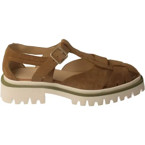 Flat Sandalen , Damen, Größe: 40 EU - CALCE - Modalova