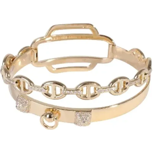 Pre-owned Gold bracelets , female, Sizes: ONE SIZE - Hermès Vintage - Modalova