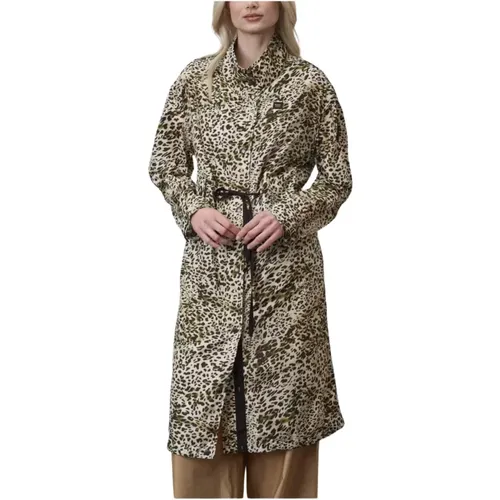 Single-Breasted Coats , female, Sizes: M - Blauer - Modalova