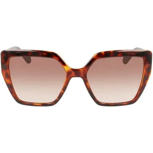 Bio Injected Sunglasses Contrast Square Glass , unisex, Sizes: ONE SIZE - Liu Jo - Modalova