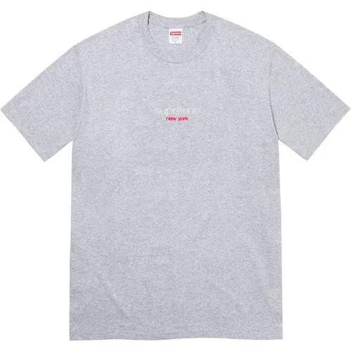 Classic Logo Tee Heather Grey Limited Edition , male, Sizes: M, S, L, XL - Supreme - Modalova