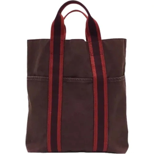 Pre-owned Canvas Hermès bag , female, Sizes: ONE SIZE - Hermès Vintage - Modalova