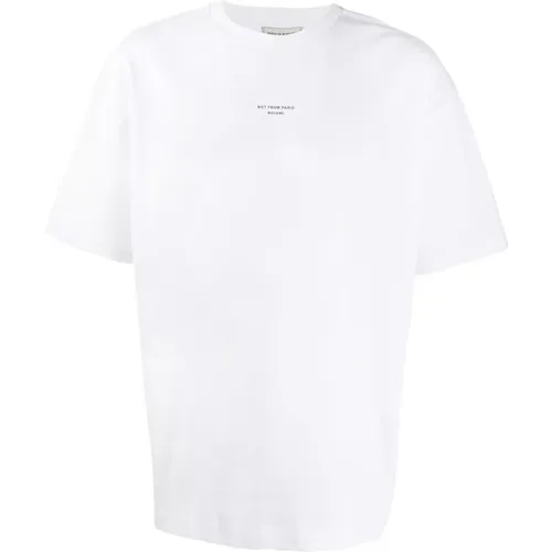 Klassisches Weißes T-Shirt und Polo , Herren, Größe: M - Drole de Monsieur - Modalova