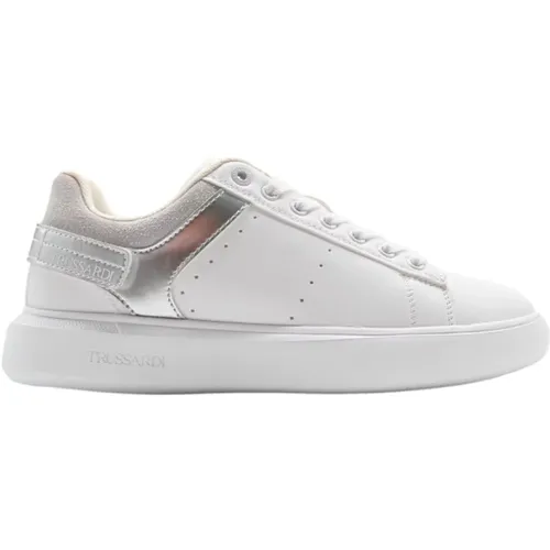 White Sneakers SNK Yhero , female, Sizes: 9 UK, 4 UK, 5 UK - Trussardi - Modalova