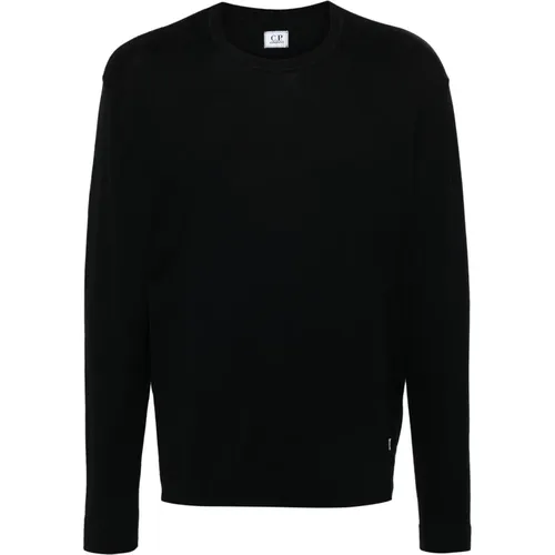 Knit Sweater with Sea Island Logo , male, Sizes: XL, M, 2XL, L, 3XL - C.P. Company - Modalova