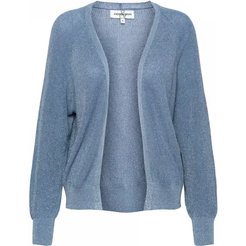 Lurex Knit V-Neck Sweater , female, Sizes: XS, XL, M, L, S, 2XL - &Co Woman - Modalova