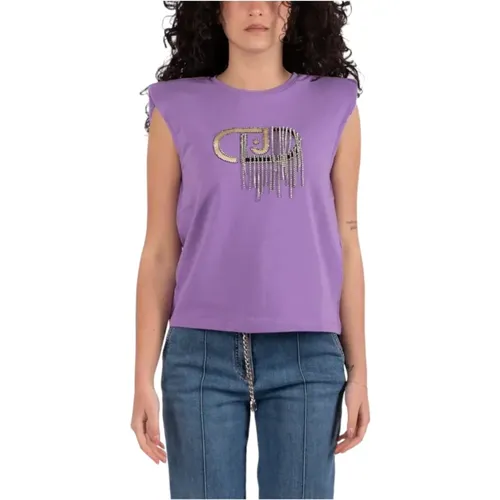 Casual Cotton T-Shirt for Women , female, Sizes: M, S, L, 2XS - Liu Jo - Modalova