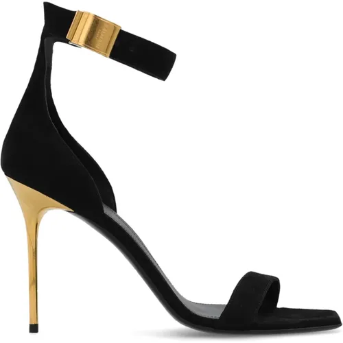 ‘Uma’ heeled sandals , female, Sizes: 4 UK, 5 UK, 6 UK, 7 UK - Balmain - Modalova
