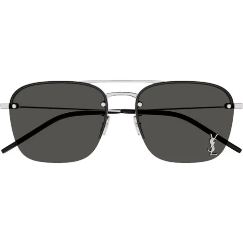 SL 309 M Sunglasses - Metallic Griff Frame , unisex, Sizes: 57 MM - Saint Laurent - Modalova