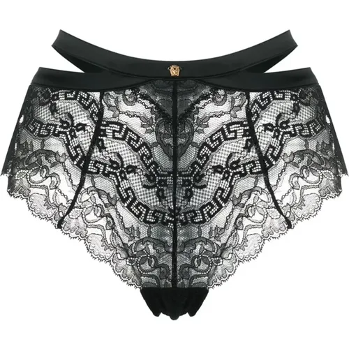 Satin Underwear with Metal Medusa , female, Sizes: L - Versace - Modalova