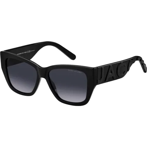 Schwarze/Grau getönte Sonnenbrille - Marc Jacobs - Modalova