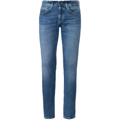 Slim Fit Stretch Jeans , Herren, Größe: W33 - Dondup - Modalova