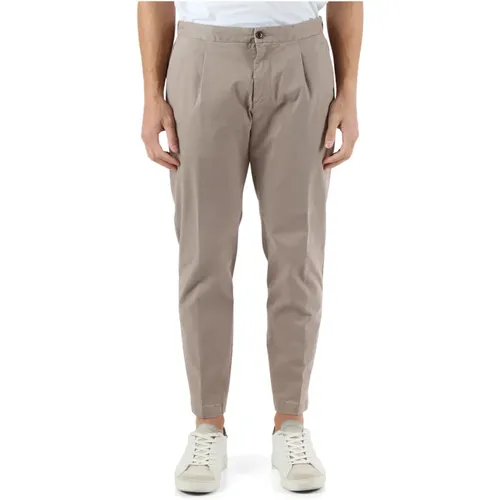 Stretch cotton trousers Berlin style , male, Sizes: M, S, XL, L - At.P.Co - Modalova