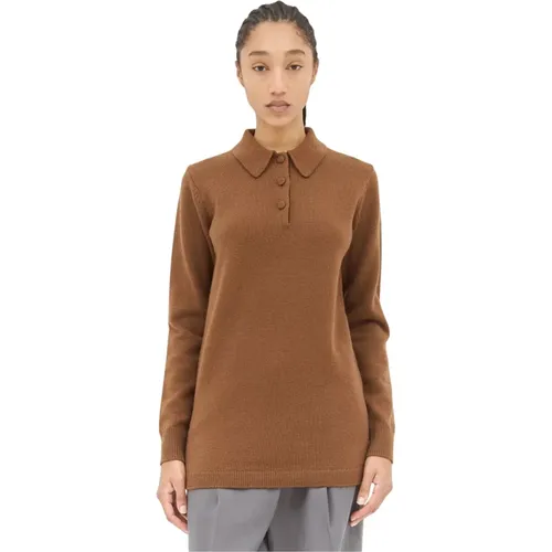 Wollstrick Polo Sweater , Damen, Größe: XS - Dries Van Noten - Modalova