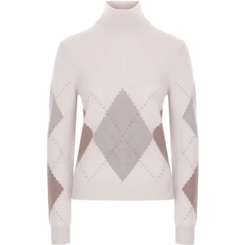 Sophisticated Argyle Cashmere Jumper , female, Sizes: S - Loro Piana - Modalova