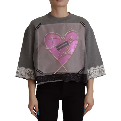 Multicolored Fashion Sweatshirt , female, Sizes: 3XS - Dolce & Gabbana - Modalova