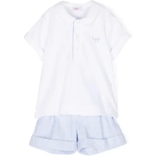 Blaues Poloshirt und Bermuda-Shorts - Il Gufo - Modalova