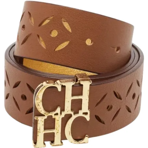 Pre-owned Leather belts , female, Sizes: ONE SIZE - Carolina Herrera Pre-owned - Modalova