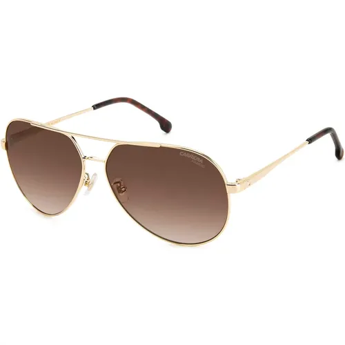 Sunglasses,Gold Schwarz/Grau Getönte Sonnenbrille,Gold/Burgundy Shaded Sonnenbrille - Carrera - Modalova