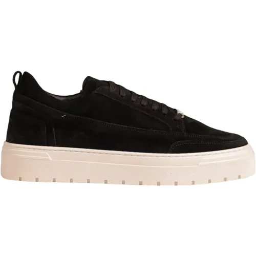 Wildleder Herrenschuhe Herbst/Winter Kollektion, Wildleder Low Top Sneakers - Antony Morato - Modalova