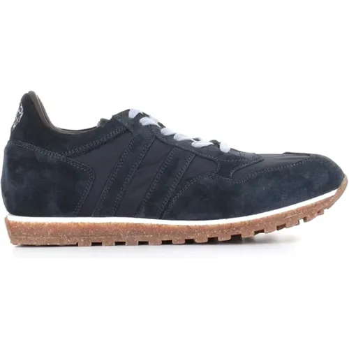 Suede and Nylon Sneakers with Cork and Latex Sole , female, Sizes: 4 UK - Alberto Fasciani - Modalova