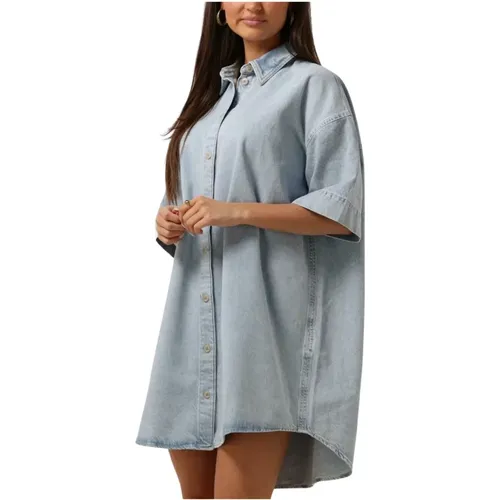 Hellblaue Elegante Bluse , Damen, Größe: L - drykorn - Modalova