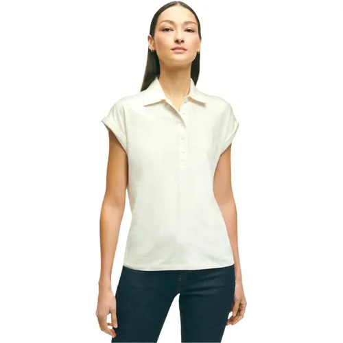 Poloshirt , Damen, Größe: M - Brooks Brothers - Modalova