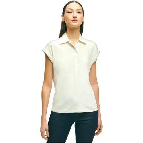Poloshirt , Damen, Größe: XS - Brooks Brothers - Modalova