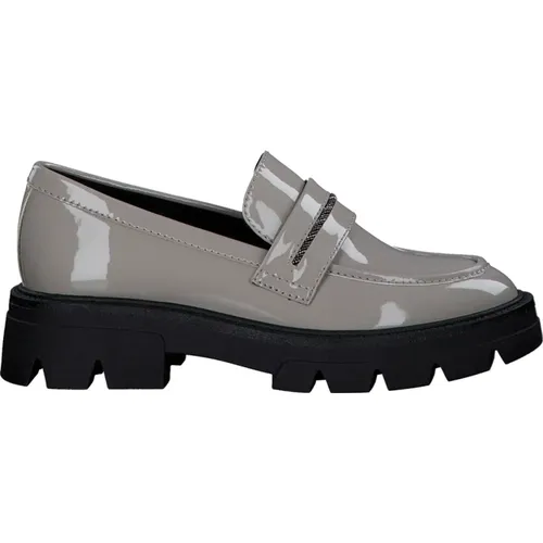 Graue Patent Loafers für Damen , Damen, Größe: 40 EU - s.Oliver - Modalova