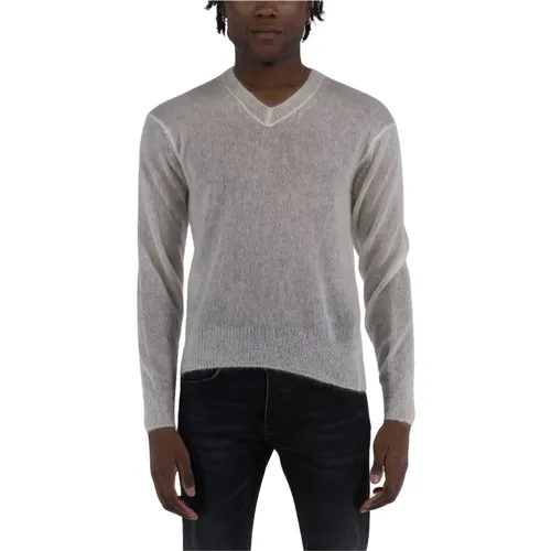 Mohair Blend Veck Sweater , male, Sizes: L - Tom Ford - Modalova