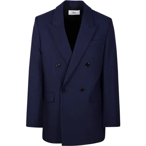 Night Double Breasted Blazer , male, Sizes: XL, M - Ami Paris - Modalova