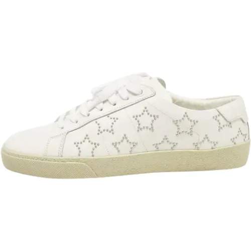 Pre-owned Leather sneakers , female, Sizes: 4 1/2 UK - Yves Saint Laurent Vintage - Modalova