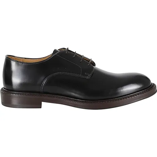 Glattes Gebürstetes Leder Derby Schuhe - Corvari - Modalova