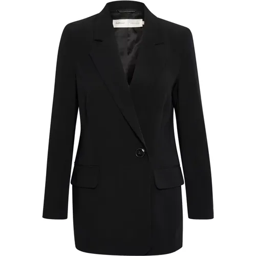 Klassische Schwarze Blazer Jacke , Damen, Größe: L - InWear - Modalova