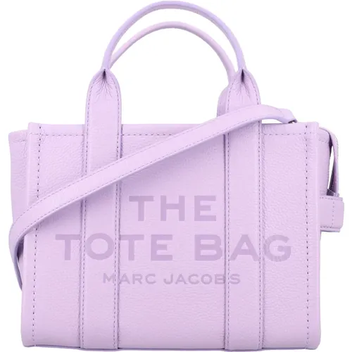 Mini Tote Leder Tasche Wisteria,Lila Leder Umhängetasche - Marc Jacobs - Modalova