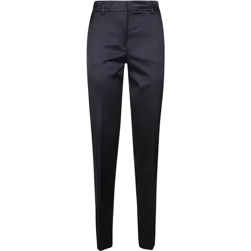 Navy Ambra Slim-Fit Trousers , female, Sizes: S - PT Torino - Modalova