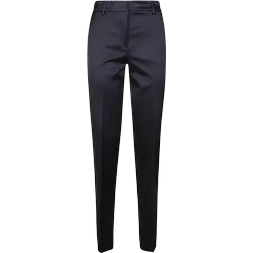 Navy Ambra Slim-Fit Trousers , female, Sizes: S, XS, M - PT Torino - Modalova