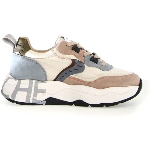 Beige Clubs Sneakers für Frauen , Damen, Größe: 39 EU - Voile blanche - Modalova