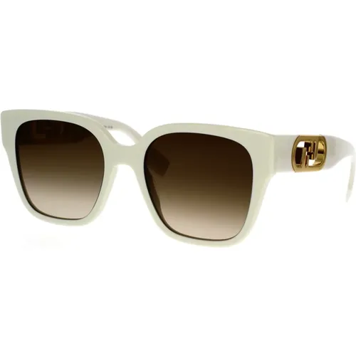 Glamouröse quadratische Sonnenbrille mit -Motiv - Fendi - Modalova