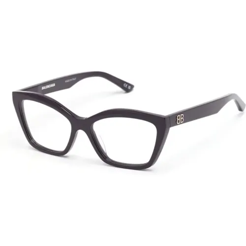 Lila Optische Brille Stilvoll und vielseitig , Damen, Größe: 55 MM - Balenciaga - Modalova