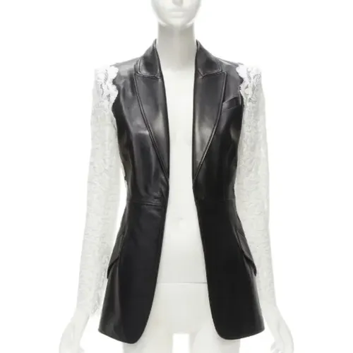 Pre-owned Leather outerwear , female, Sizes: XS - Alexander McQueen Pre-owned - Modalova
