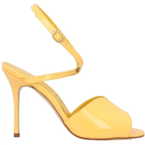 Leder sandals Manolo Blahnik - Manolo Blahnik - Modalova