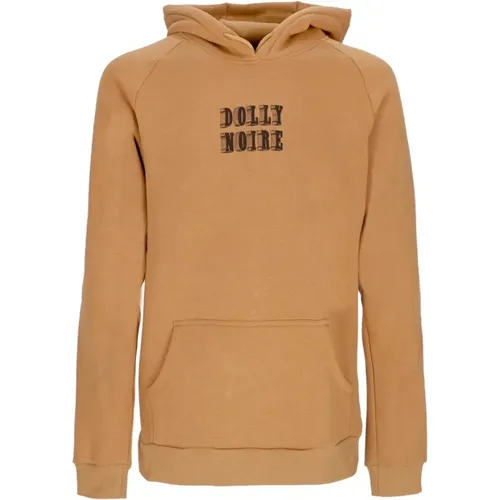 Block Hoodie Khaki Langarm Sweatshirt , Herren, Größe: S - Dolly Noire - Modalova