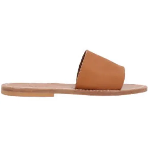 Leather Slide Sandals , female, Sizes: 7 UK, 4 UK, 6 UK, 3 UK, 8 UK - K.jacques - Modalova
