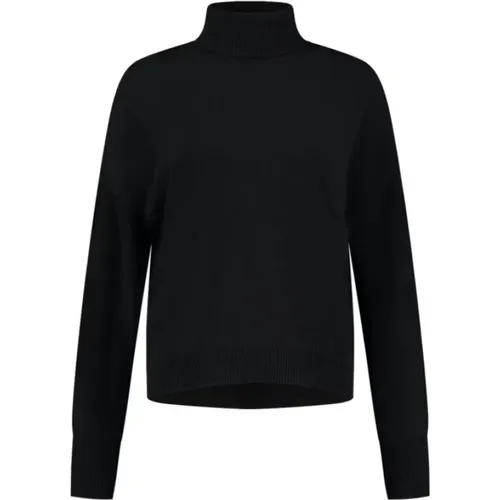 Relaxed High Neck Cashmere Merino Blend Sweater , female, Sizes: S, L - closed - Modalova