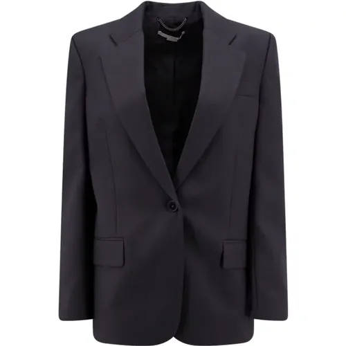 Women Clothing Blazer Grey Aw23 , female, Sizes: XS - Stella Mccartney - Modalova