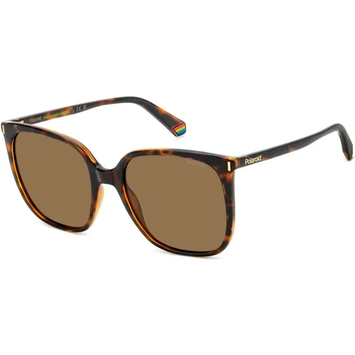 Havana Sunglasses , female, Sizes: 56 MM - Polaroid - Modalova